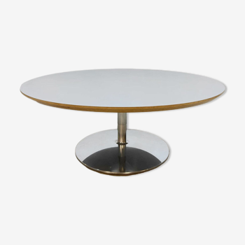 Vintage Dutch design tulip round coffee table
