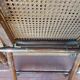 Set of 4 folding chairs old colonial style