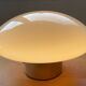 Large opaline mushroom lamp from the 70s
