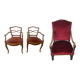 Paire de fauteuils style Louis XV et trône
