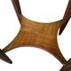 French Mahogany Oval Art Deco Side Table, 1930s