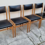 Série de 4 chaises scandinave vintage 1950