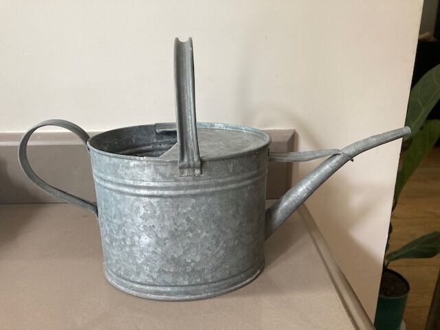 Zinc watering can