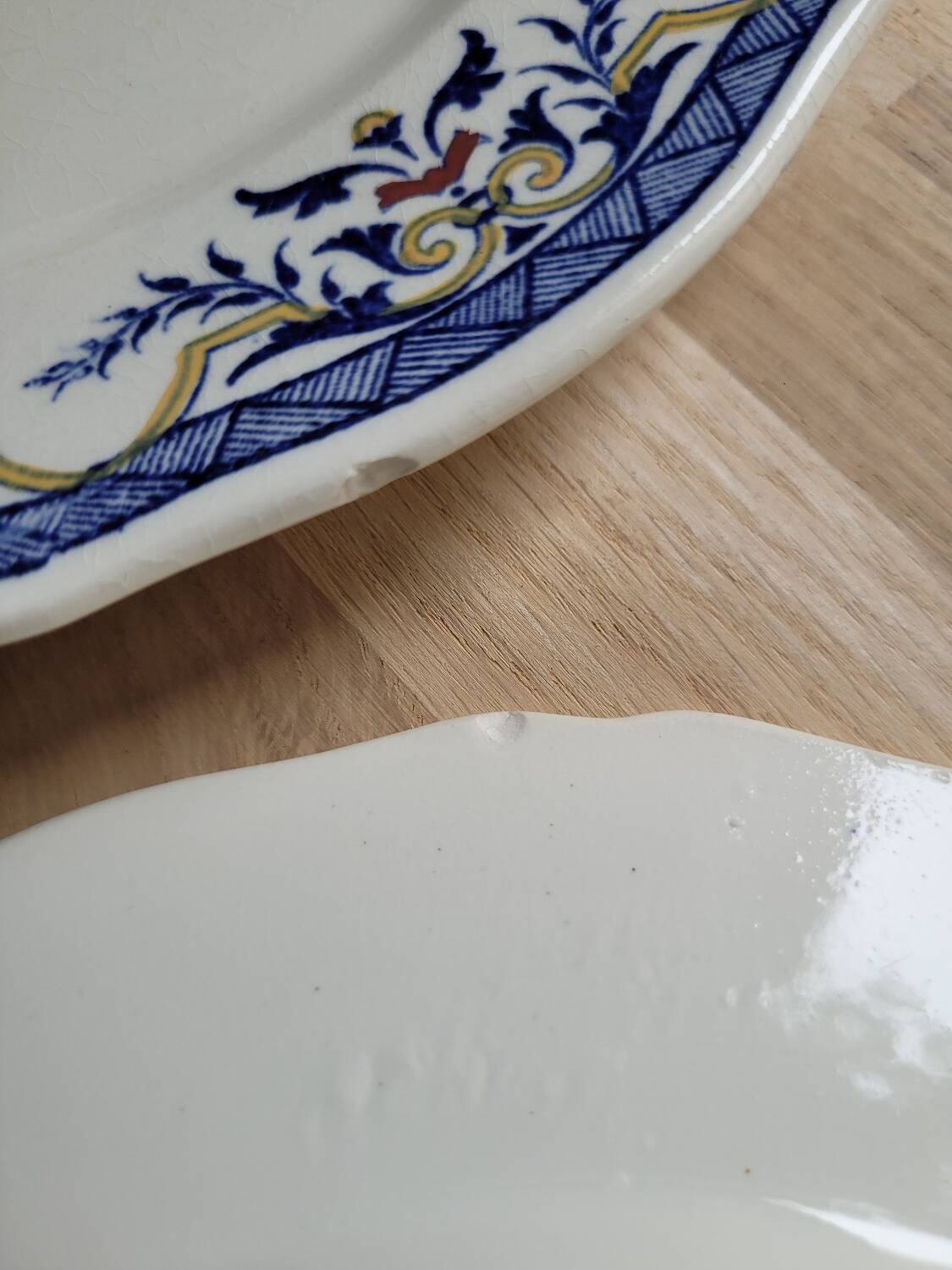 Set of 6 Villeray de Luneville dessert plates