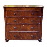 Commode anglaise victorienne en bois massif Mahogany 1930