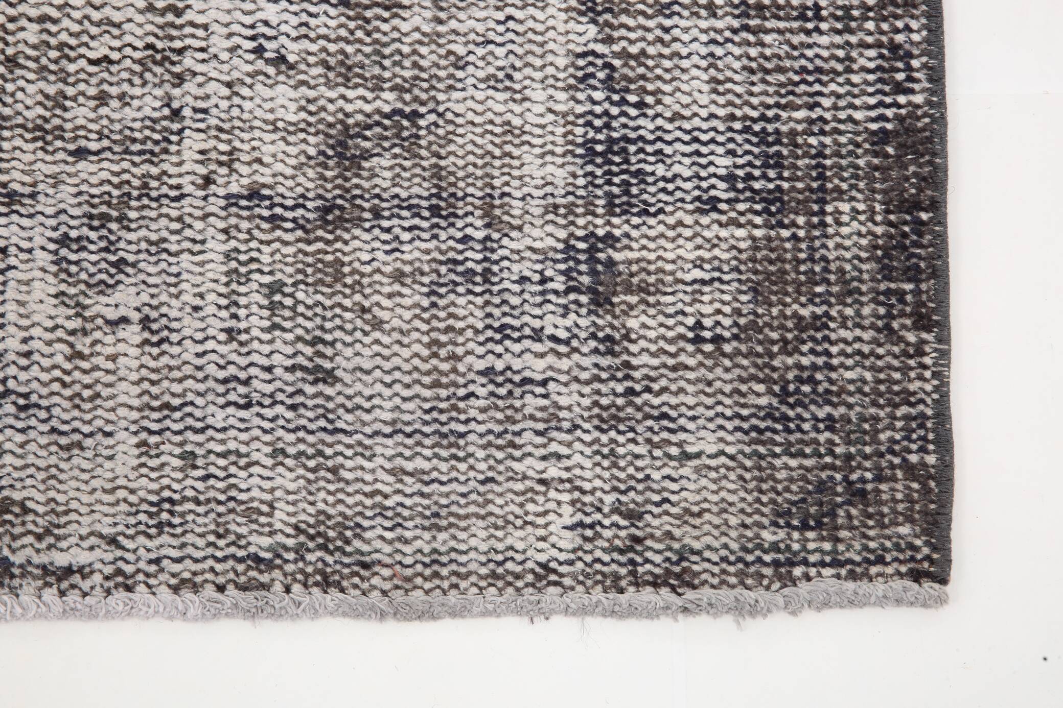 3x10 Rug For Hallway Gray Blue Turkish Vintage Runner Rug, 81x306Cm