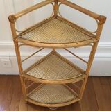 Rattan angle shelf