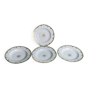 4 assiettes creuses en