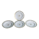 4 deep plates from Limoges with the PJC gold monogram.