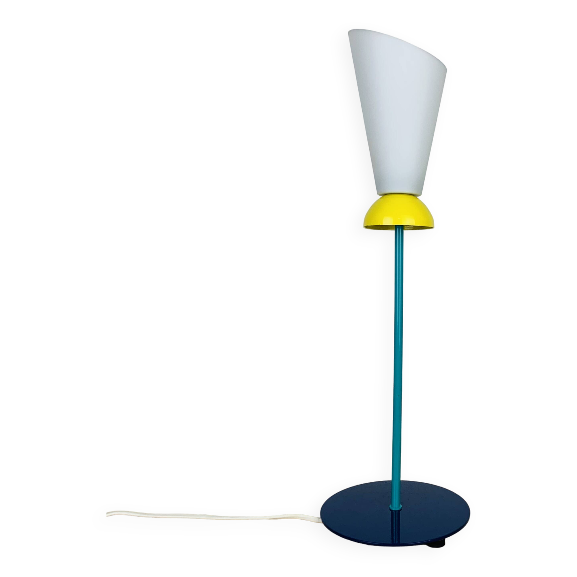 Memphis style primary color lamp, 80s