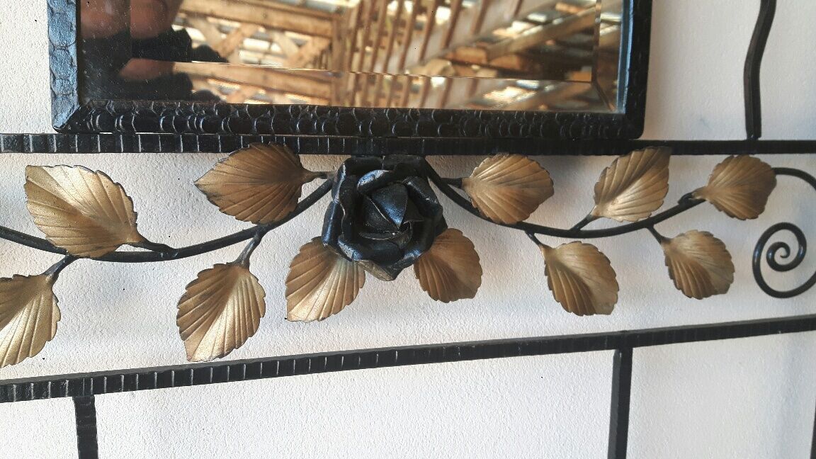 Locker room art deco coat hangers.