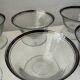 Dessert Coupes met zilverkleurige rand