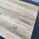 Large stripped solid oak monastery table – 200 cm
