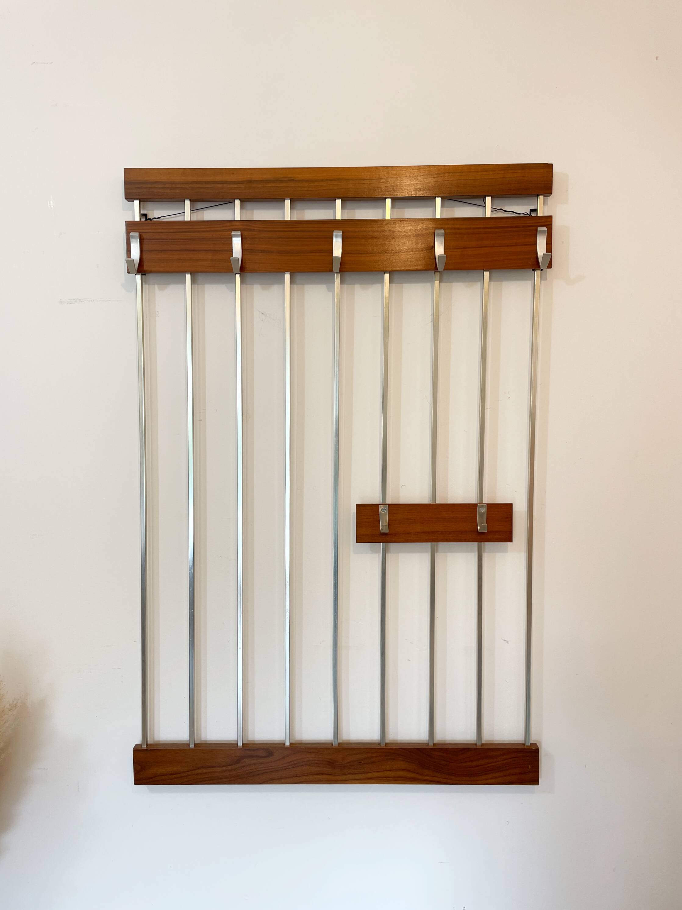 Scandinavian design wall coat rack - 1960s/70s