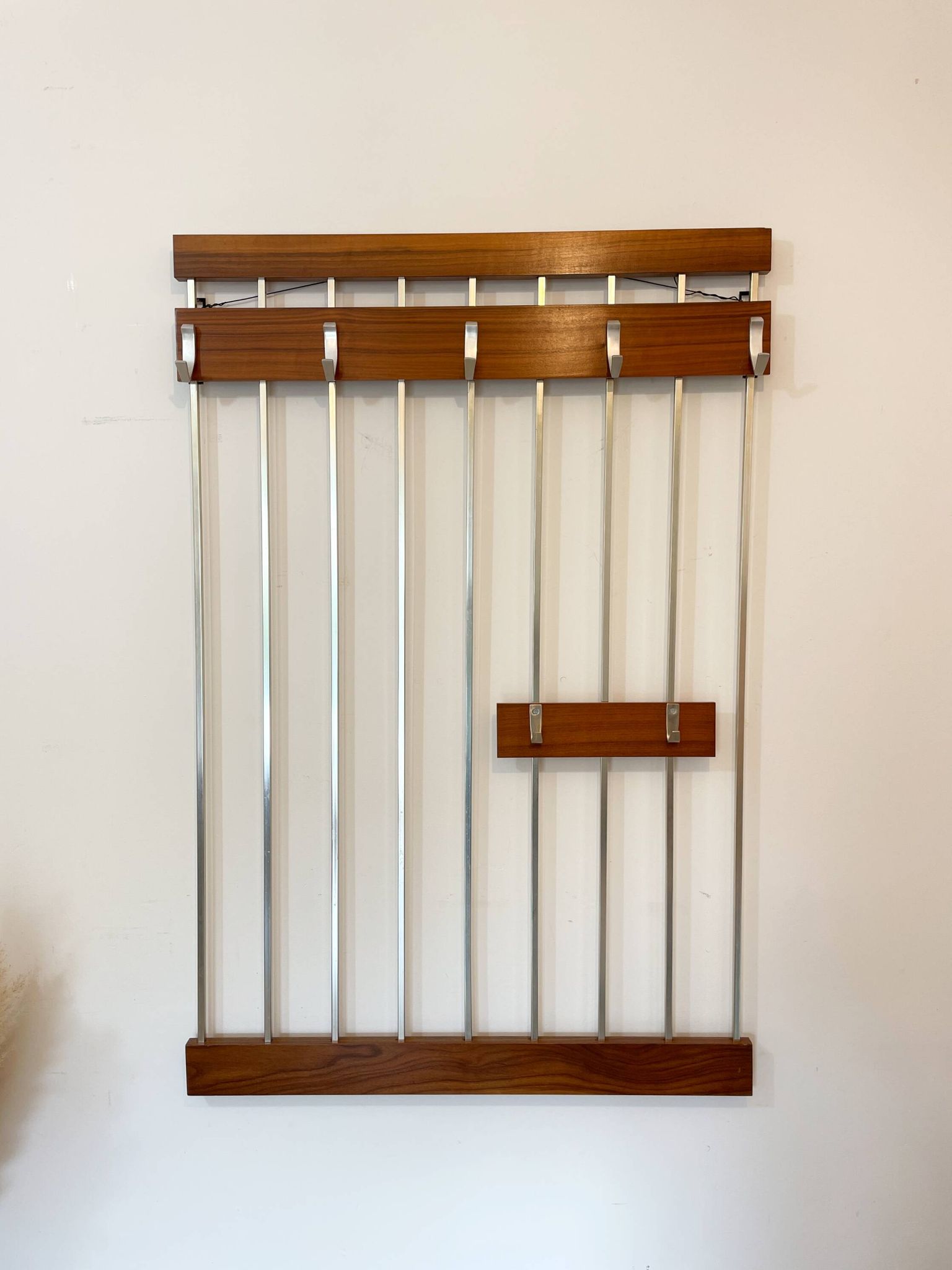 Porte-manteau mural design scandinave - années 1960/70