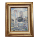 Old painting - Arles - Saint Trophime Cathedral - facade of the thermal baths