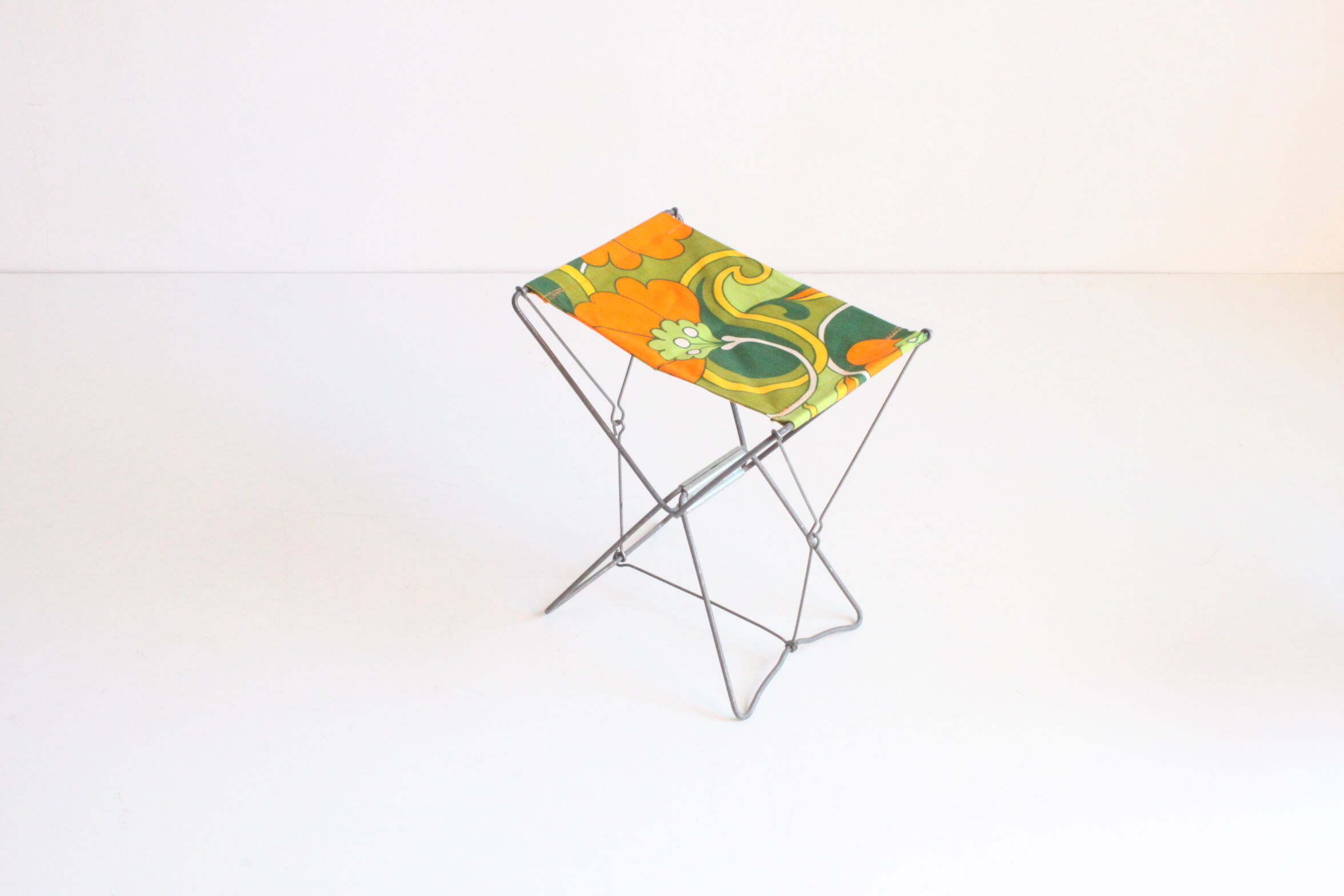 Nomad folding camping stools, France 1950s, set of three.