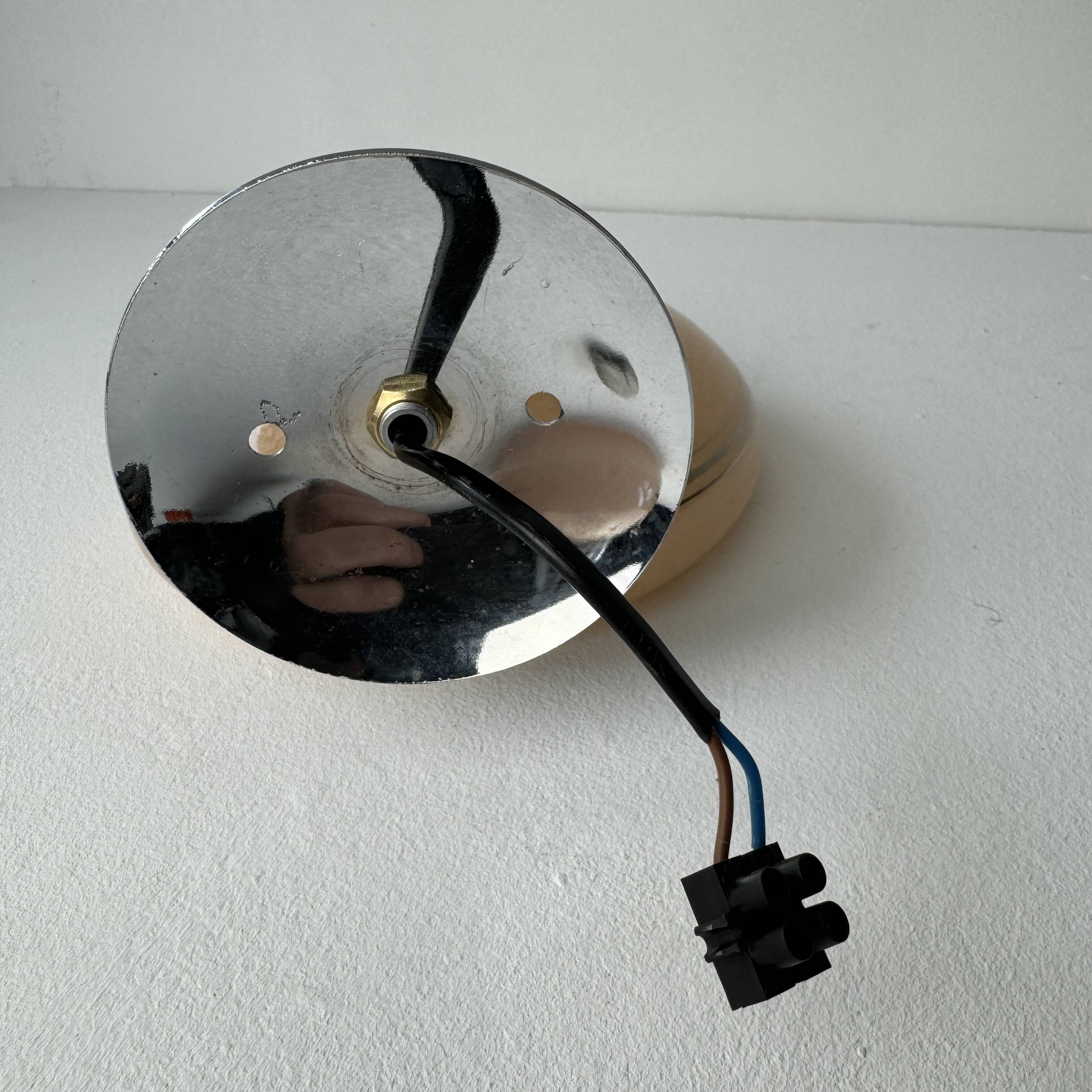 Pair of old vintage clichy glass wall lights