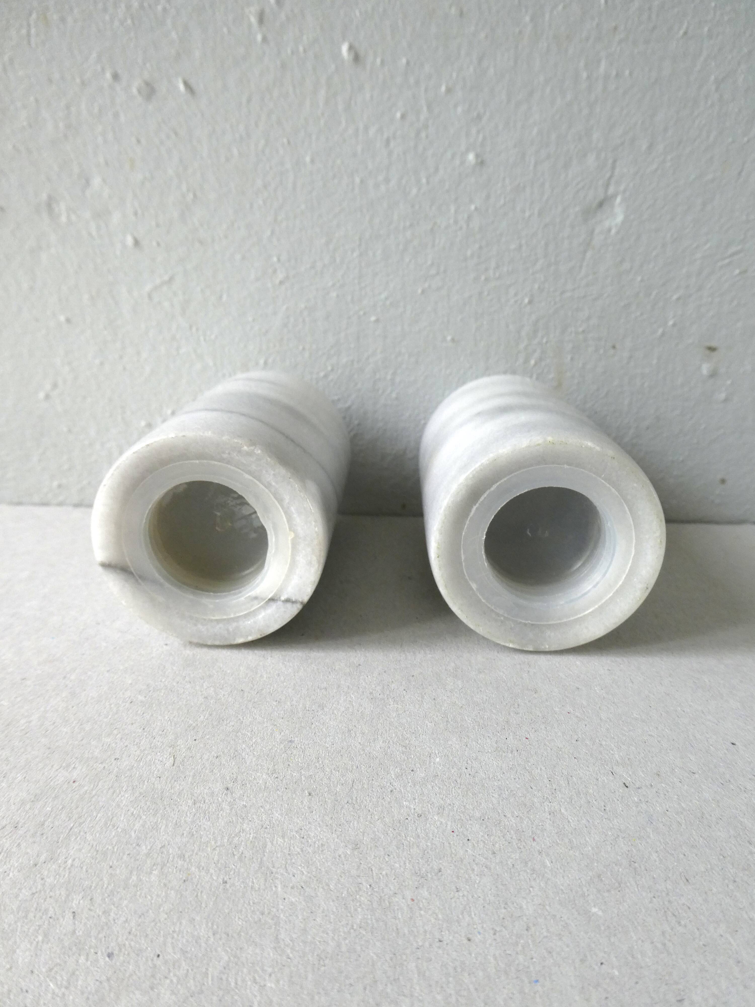 Marble salt and pepper shaker from the 80s