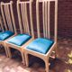 Chaises vintage et design en marbre blanc