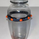 Schneider Vase with Applications Called "Jewels"