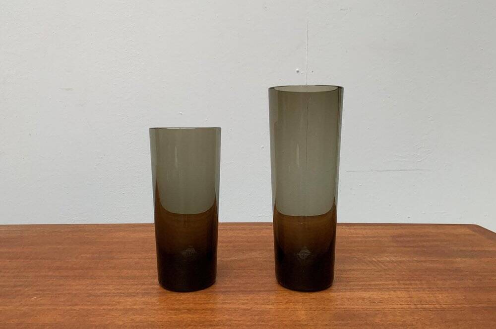 Vintage German Glass Vases Fortuna Line by Rosenthal, Set of 2