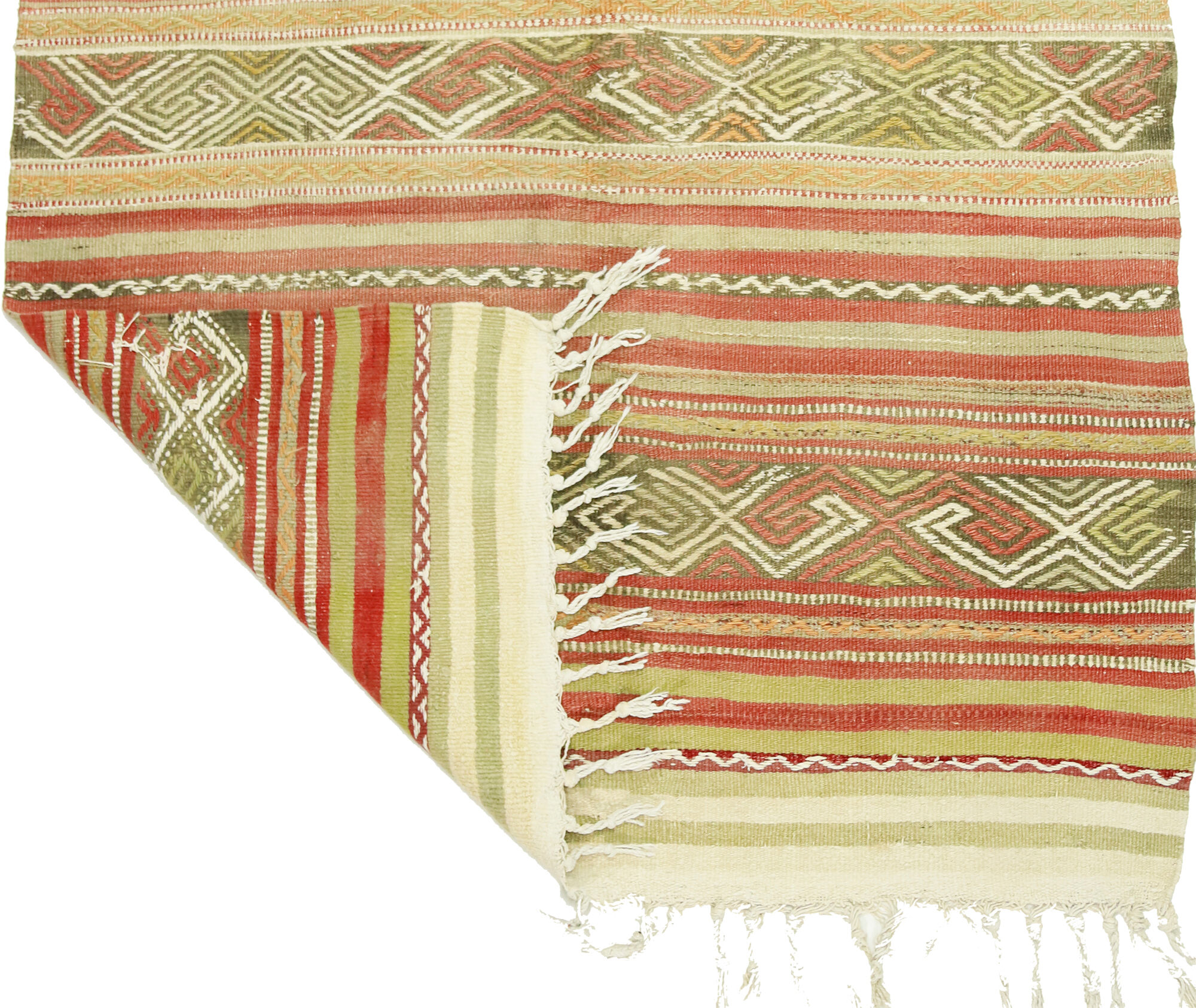 Anatolian handmade kilim rug 195 cm x 136 cm