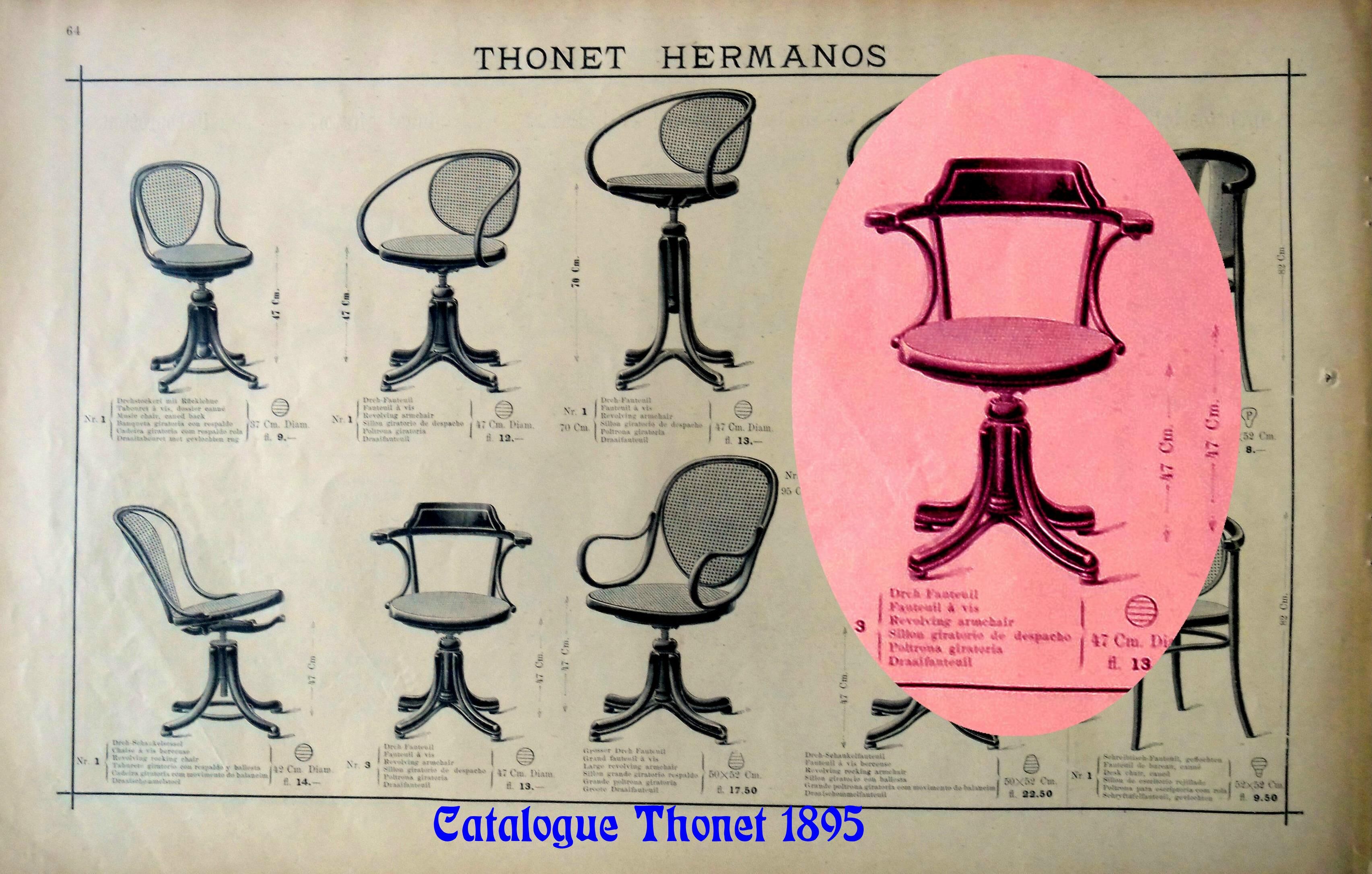 1930 wooden-curved office chair