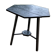 Hand painted black hexagon shaped occasional table.