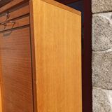 Notary furniture double filing cabinet with old curtains