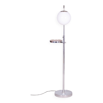 Restored Bauhaus Floor Lamp, Hynek Gottwald, Chrome-plated Steel, Czechia