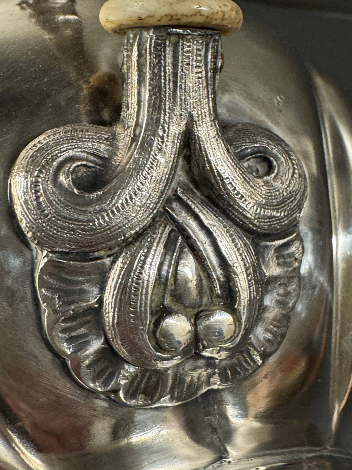 Teapot from the silversmith's house of Cailar & Bavard, early 20th century