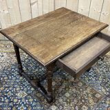 19th century oak side table