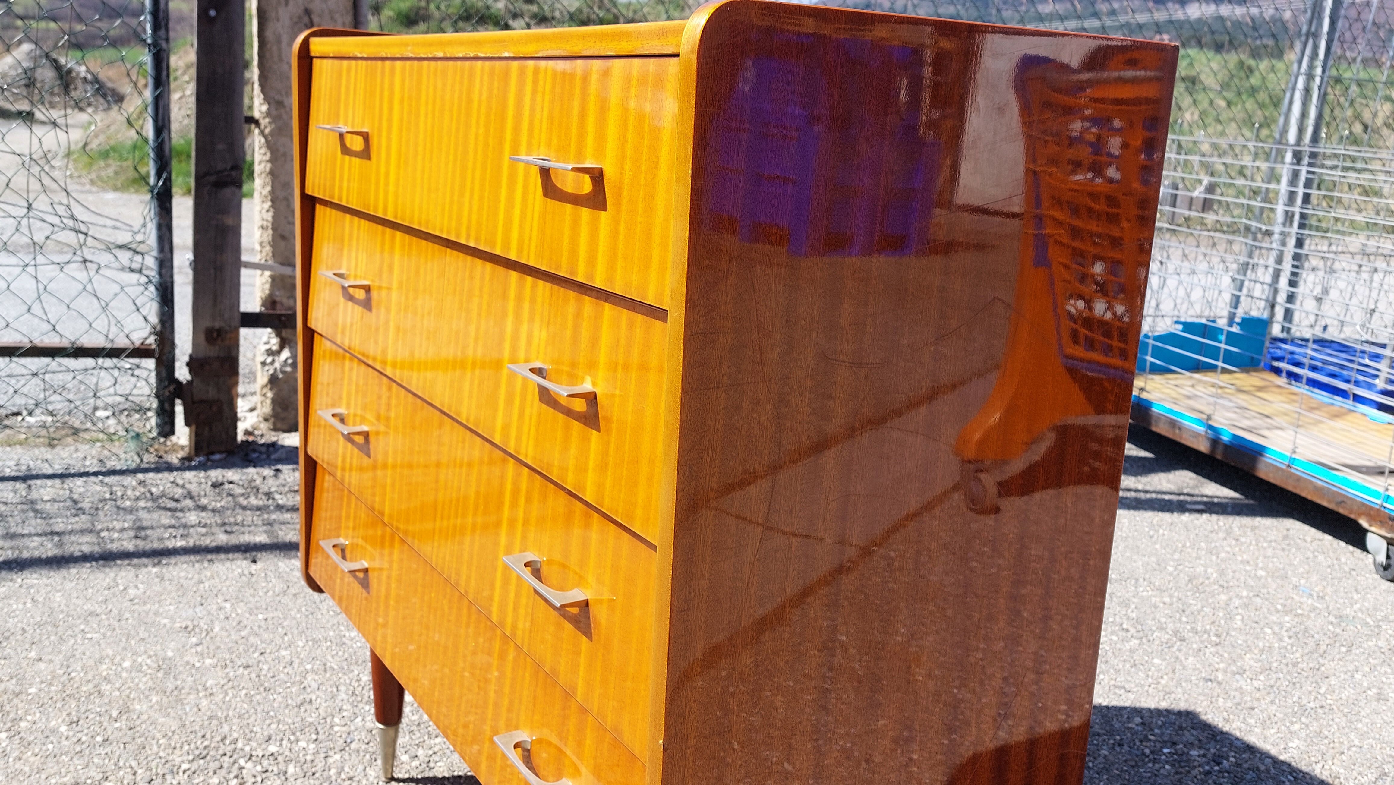 Vintage chest of drawers 60s 4 drawers
