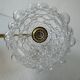 Lot of 3 vintage bubble glass wall lights.