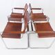 Matteo Grassi MG5 set of 4 leather cantilever chairs