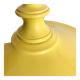 Vintage pendant lamp yellow metal