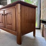 Small varnished wooden buffet