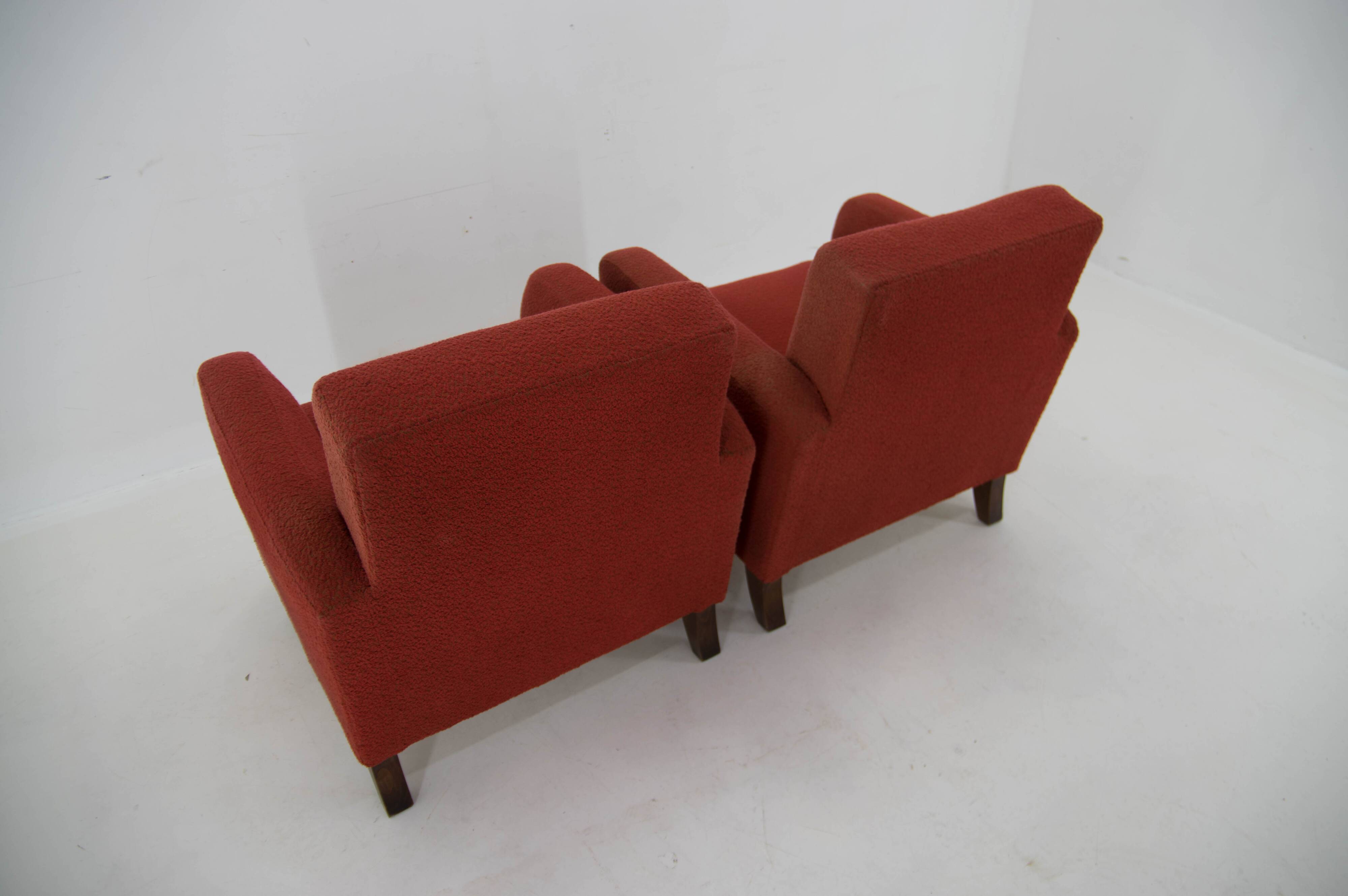 Set of Two Art Deco Armchairs by Halabala for UP Zavody, 1930s