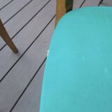 Set of 4 green Scandinavian chairs