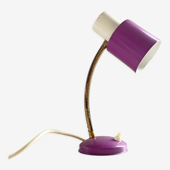 Desk lamp, table lamp with a brass gooseneck