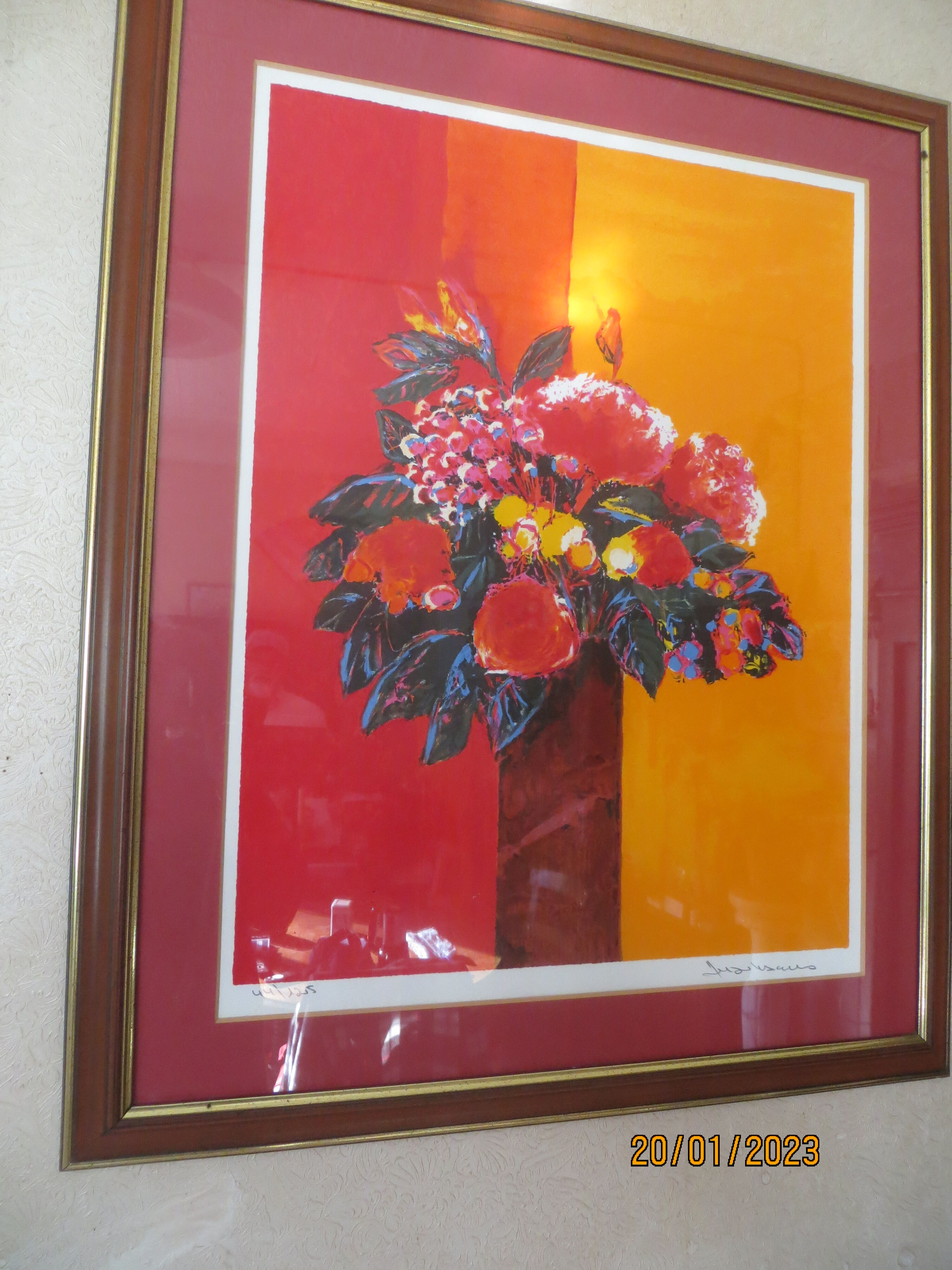 Lithographie Allenbach « le bouquet »