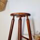 Tabouret haut d'atelier patiné