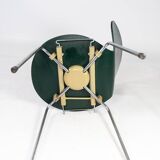 Lot de 5 chaises Ant vert foncé, modèle 3101, conçu par Arne Jacobsen, années 1960