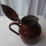 Brown glazed pitcher