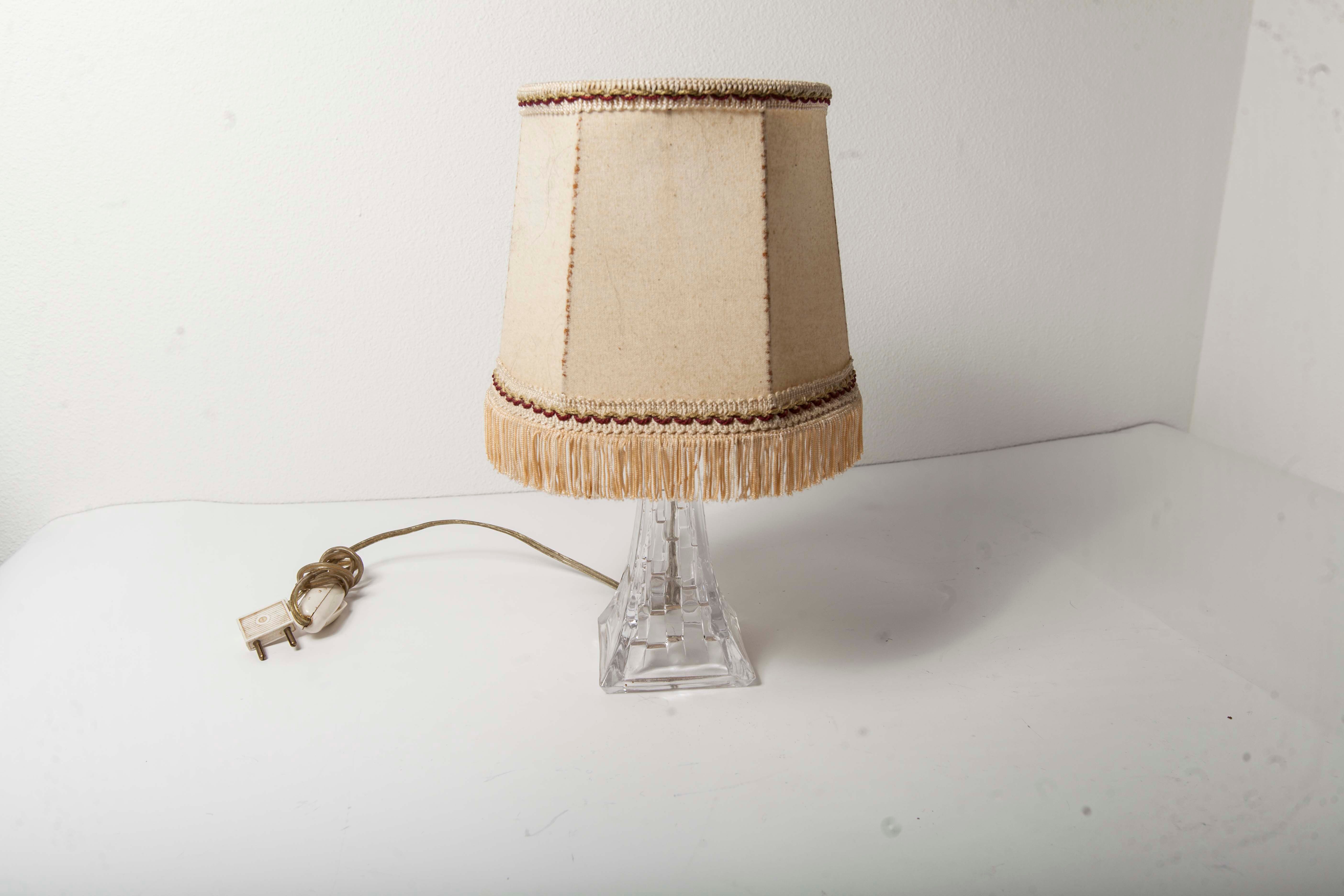 Lamp glass from the 1950s legs