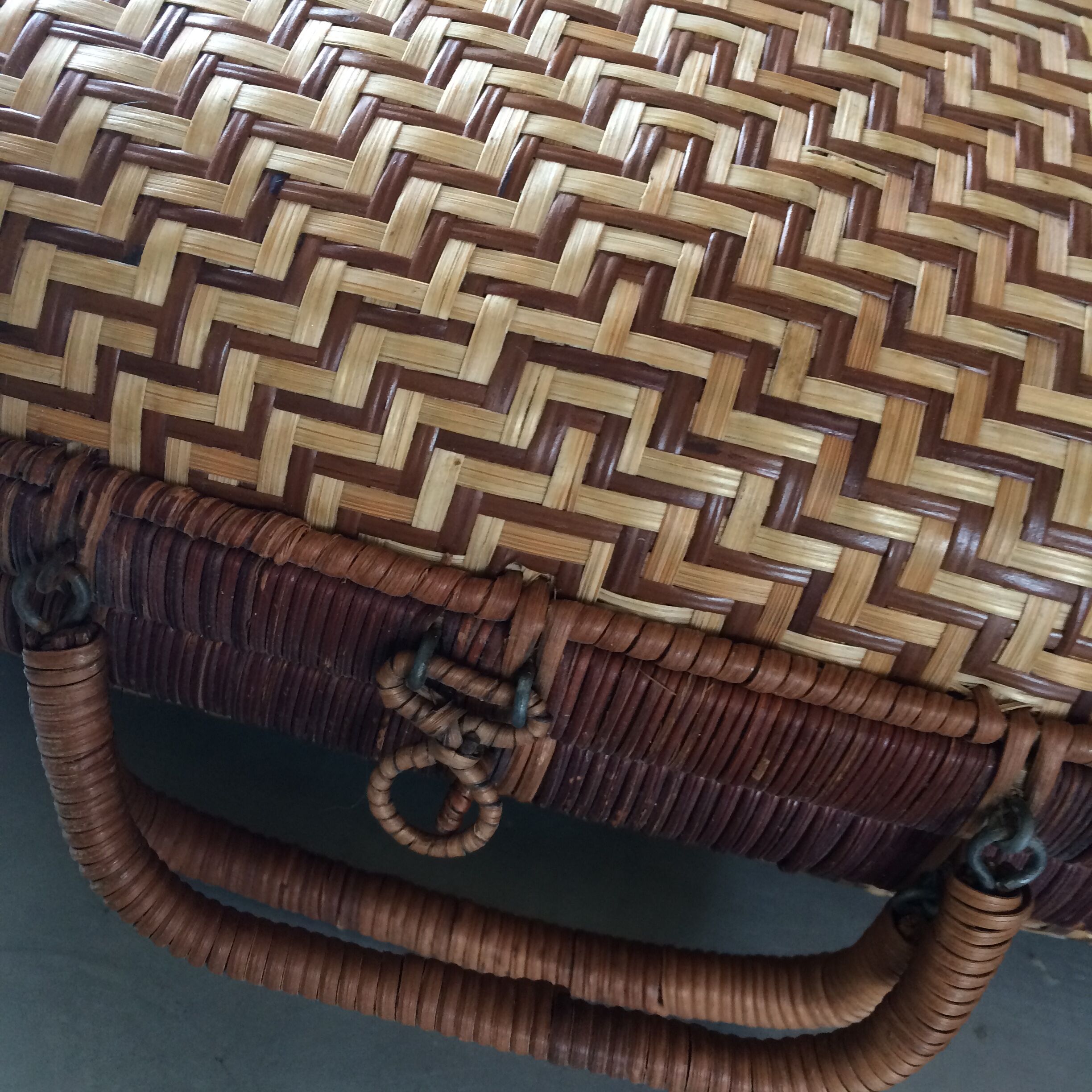 Vintage wicker case