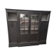 Furniture library industrial office four doors oak black patina