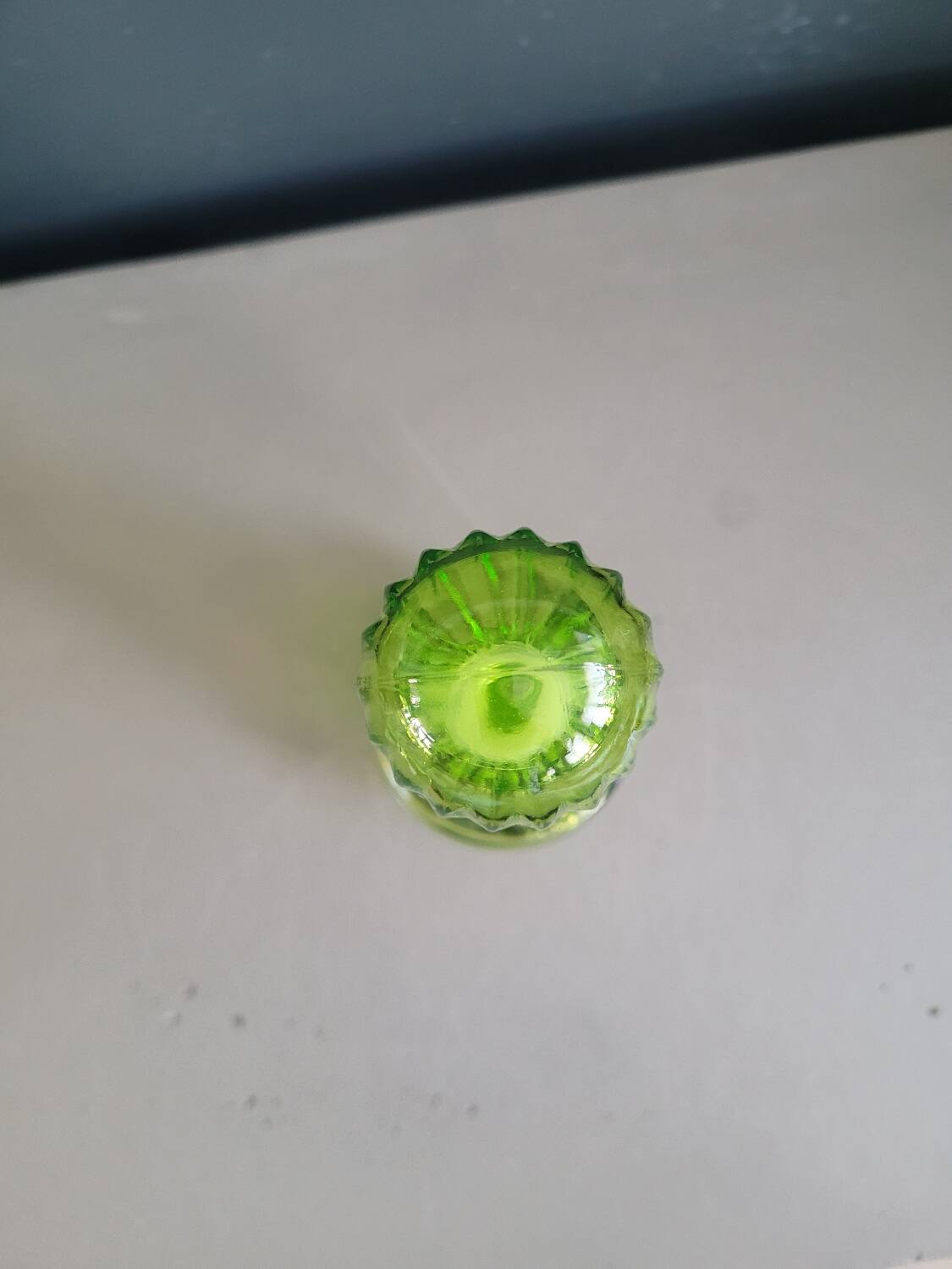 Bouteille empoli en verre vert