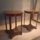 Pair of circular side tables.